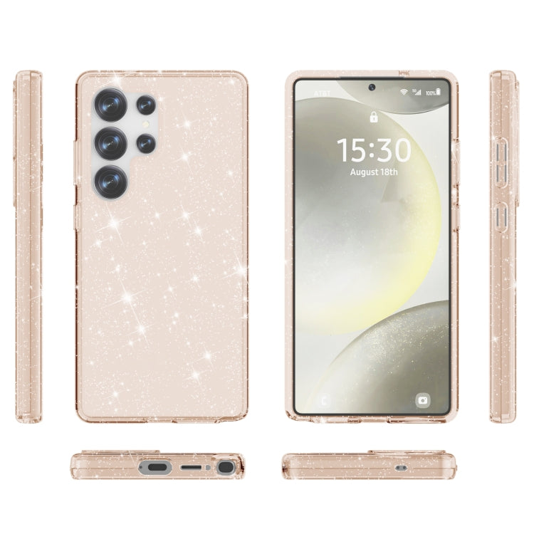 For Samsung Galaxy S25 Ultra 5G Shockproof Terminator Glitter Powder Phone Case(Gold) by buy2fix