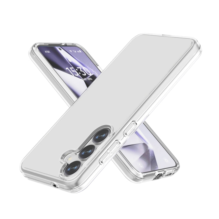 For Samsung Galaxy S25+ 5G Shockproof Terminator Glitter Powder Phone Case(Transparent) by buy2fix