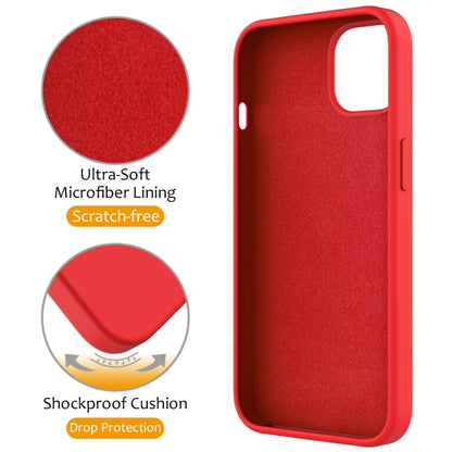 For iPhone 15 MagSafe Magnetic Liquid Silicone Phone Case with Ring Holder(Red) - iPhone 15 Cases by buy2fix | Online Shopping UK | buy2fix