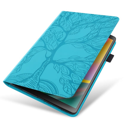 For Lenovo Tab M11 / Xiaoxin Pad 11 2024 Life Tree Series Horizontal Flip Leather Tablet Case(Lake Blue) - Lenovo by buy2fix | Online Shopping UK | buy2fix