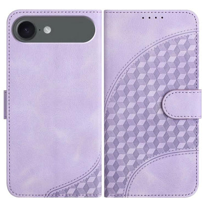 For iPhone Air YX0060 Elephant Head Embossed Phone Leather Case with Lanyard(Light Purple) - iPhone Air Cases by buy2fix | Online Shopping UK | buy2fix