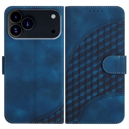 For iPhone 17 Pro Max YX0060 Elephant Head Embossed Phone Leather Case with Lanyard(Royal Blue) - iPhone 17 Pro Max Cases by buy2fix | Online Shopping UK | buy2fix