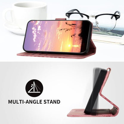 For iPhone 17 Pro YX0060 Elephant Head Embossed Phone Leather Case with Lanyard(Pink) - iPhone 17 Pro Cases by buy2fix | Online Shopping UK | buy2fix