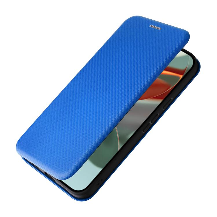 For Google Pixel 10 Pro XL 5G Global Carbon Fiber Texture Flip Leather Phone Case(Blue) - Google Cases by buy2fix | Online Shopping UK | buy2fix
