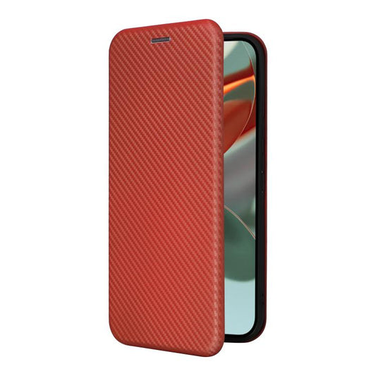 For Google Pixel 10 Pro XL 5G Global Carbon Fiber Texture Flip Leather Phone Case(Brown) - Google Cases by buy2fix | Online Shopping UK | buy2fix