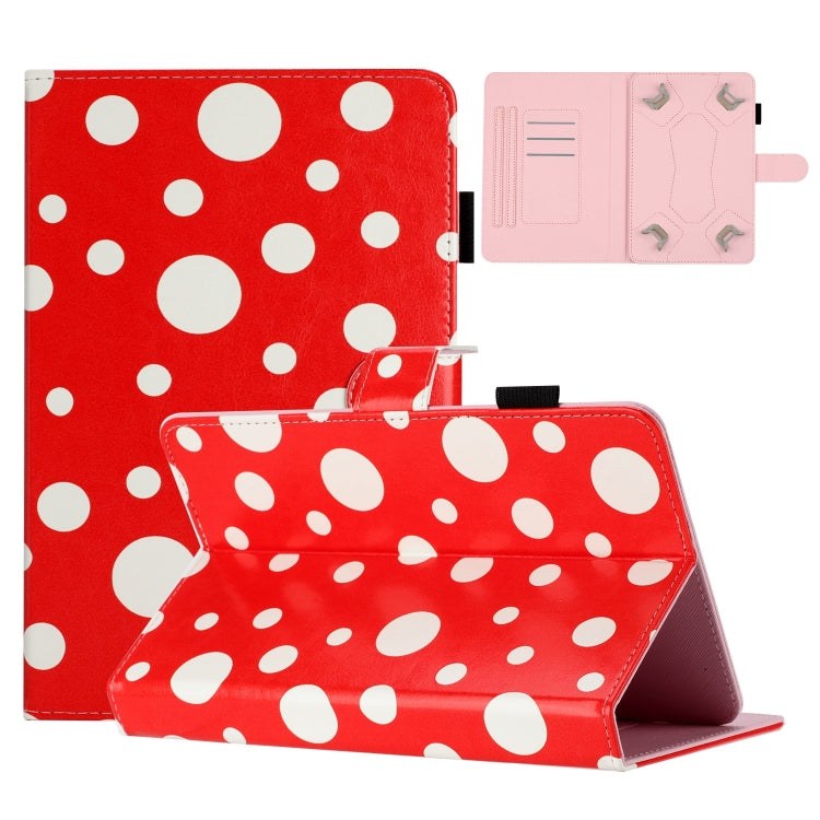 7 inch Dot Pattern Leather Tablet Case(Red White Dot) - 7 inch by buy2fix | Online Shopping UK | buy2fix