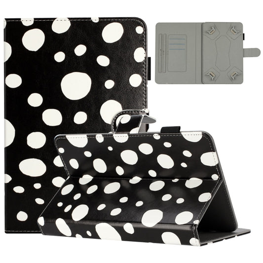 7 inch Dot Pattern Leather Tablet Case(Black White Dot) - 7 inch by buy2fix | Online Shopping UK | buy2fix