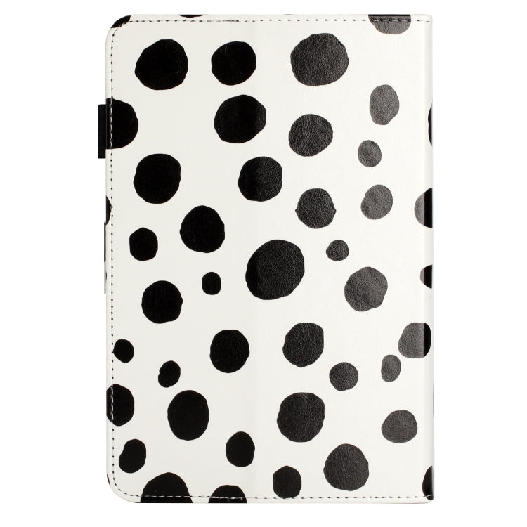 8 inch Dot Pattern Leather Tablet Case(White Black Dot) - 8 inch by buy2fix | Online Shopping UK | buy2fix