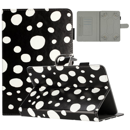 8 inch Dot Pattern Leather Tablet Case(Black White Dot) - 8 inch by buy2fix | Online Shopping UK | buy2fix