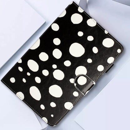 8 inch Dot Pattern Leather Tablet Case(Black White Dot) - 8 inch by buy2fix | Online Shopping UK | buy2fix