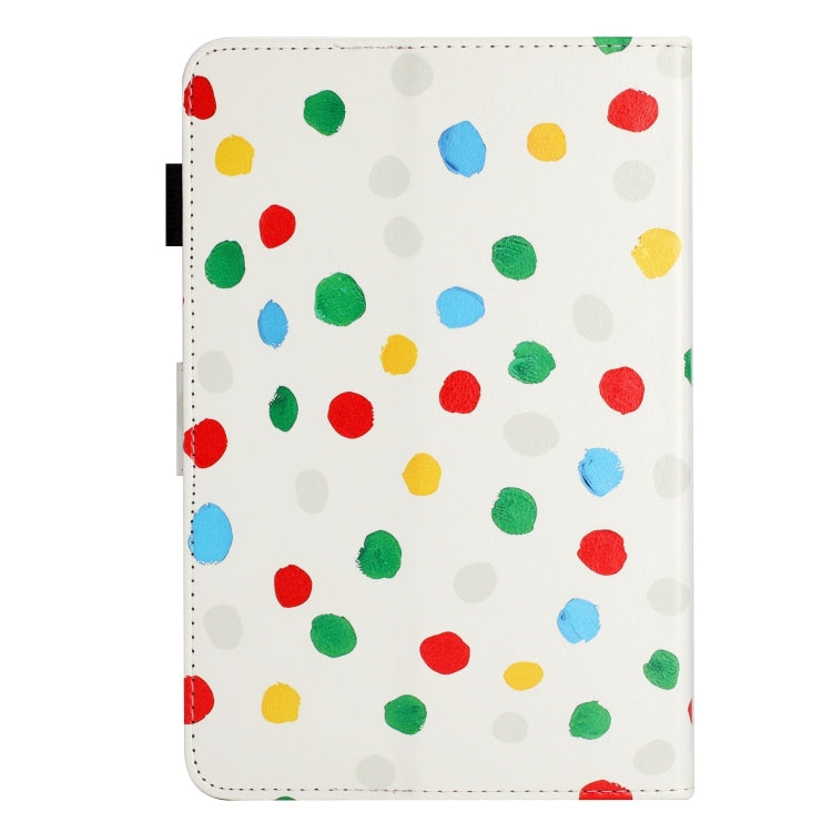 10 inch Dot Pattern Leather Tablet Case(White Colorful Dot) - 10 - 11 inch by buy2fix | Online Shopping UK | buy2fix