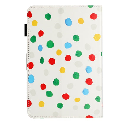 10 inch Dot Pattern Leather Tablet Case(White Colorful Dot) - 10 - 11 inch by buy2fix | Online Shopping UK | buy2fix