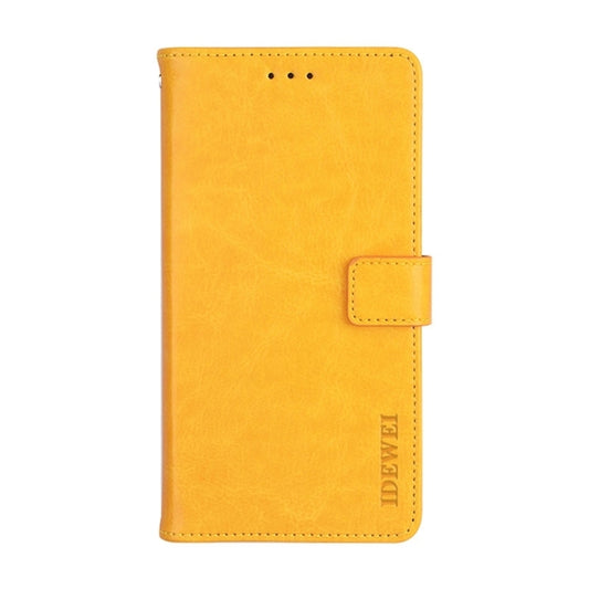 For Samsung Galaxy S23 FE 5G idewei Crazy Horse Texture Leather Phone Case(Yellow) by idewei
