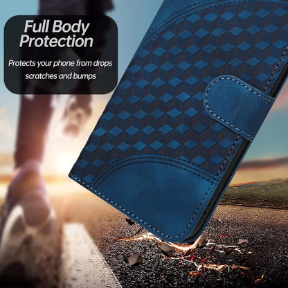 For OnePlus 11 Elephant Head Embossed Phone Leather Case with Lanyard(Royal Blue) by buy2fix