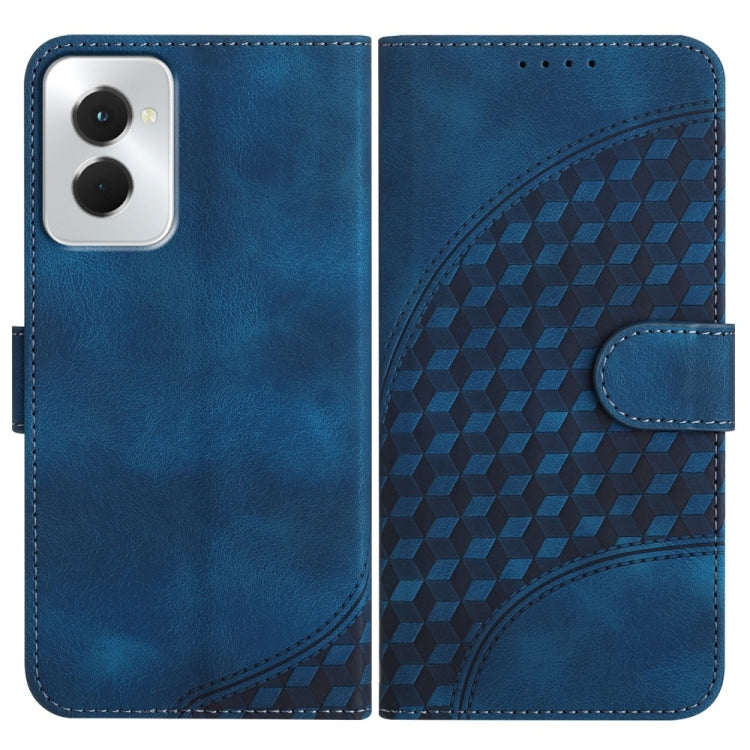 For Motorola Moto G Power 5G 2024 YX0060 Elephant Head Embossed Phone Leather Case with Lanyard(Royal Blue) - Motorola Cases by buy2fix | Online Shopping UK | buy2fix