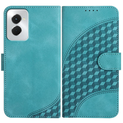 For Motorola Moto G Power 5G 2024 YX0060 Elephant Head Embossed Phone Leather Case with Lanyard(Light Blue) - Motorola Cases by buy2fix | Online Shopping UK | buy2fix