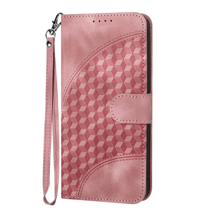 For Motorola Moto G Stylus 5G 2024 YX0060 Elephant Head Embossed Phone Leather Case with Lanyard(Pink) - Motorola Cases by buy2fix | Online Shopping UK | buy2fix