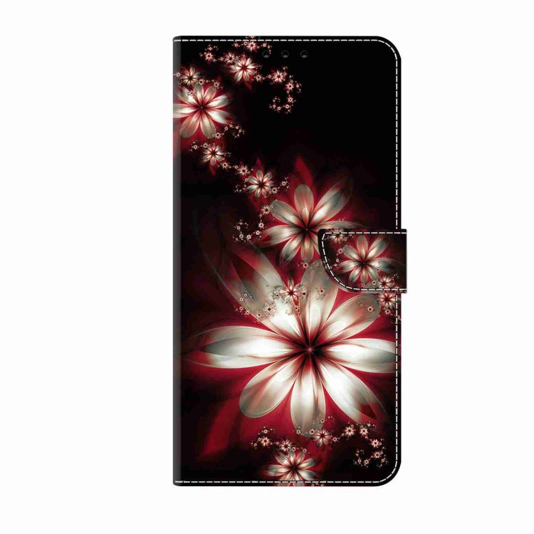 For Samsung Galaxy S24 5G Crystal 3D Shockproof Protective Leather Phone Case(Fantastic Flower) - Galaxy S24 5G Cases by buy2fix | Online Shopping UK | buy2fix