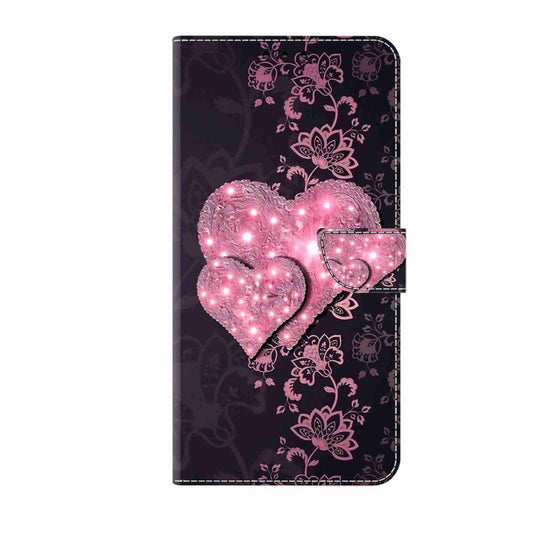 For Samsung Galaxy S24 Ultra 5G Crystal 3D Shockproof Protective Leather Phone Case(Lace Love) by buy2fix