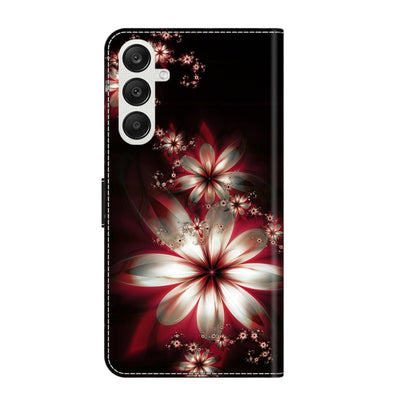 For Samsung Galaxy A25 5G Crystal 3D Shockproof Protective Leather Phone Case(Fantastic Flower) - Galaxy Phone Cases by buy2fix | Online Shopping UK | buy2fix