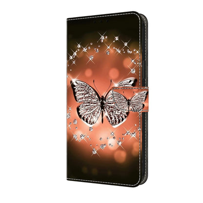 For Honor Magic6 Lite Crystal 3D Shockproof Protective Leather Phone Case(Crystal Butterfly) - Honor Cases by buy2fix | Online Shopping UK | buy2fix