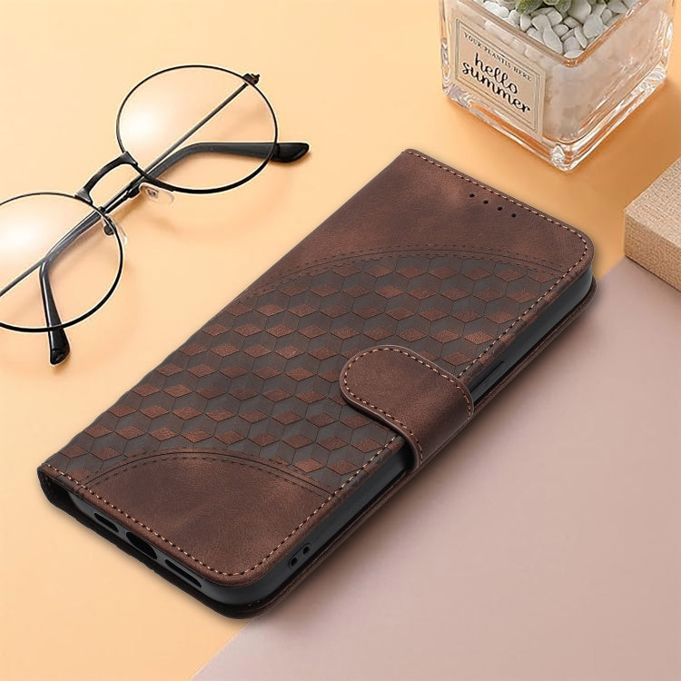 For Google Pixel 9 YX0060 Elephant Head Embossed Phone Leather Case with Lanyard(Coffee) - Google Cases by buy2fix | Online Shopping UK | buy2fix