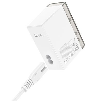 Hoco N36 Fuerza PD65W USB-C / Type-C + USB-A Six Port Desktop Charger, EU Plug(White) - USB Charger by hoco | Online Shopping UK | buy2fix