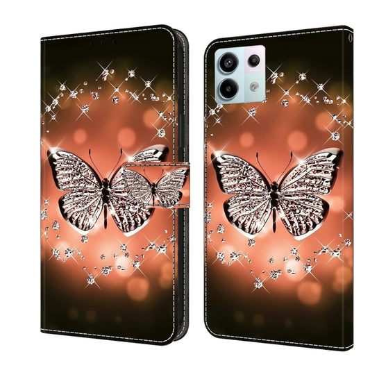 For Xiaomi Redmi Note 13 Pro 5G Crystal 3D Shockproof Protective Leather Phone Case(Crystal Butterfly) - Note 13 Pro Cases by buy2fix | Online Shopping UK | buy2fix