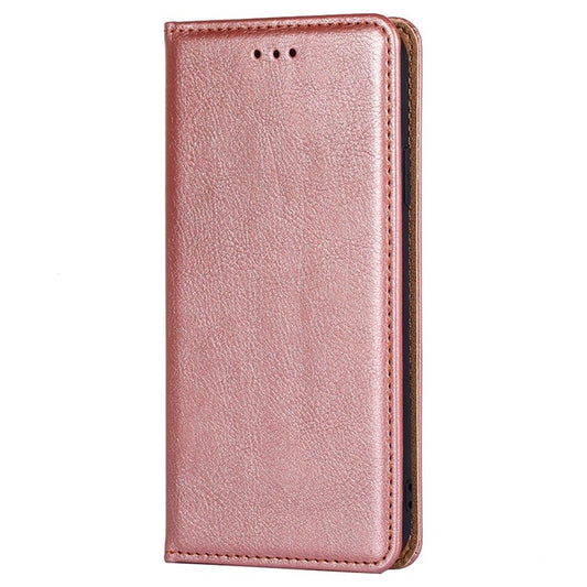 For Xiaomi Redmi Note 13 4G Gloss Oil Solid Color Magnetic Leather Phone Case(Rose Gold) by buy2fix
