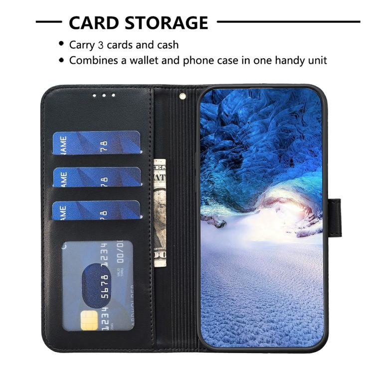 For iPhone Air Four-leaf Embossed Leather Phone Case(Black) - iPhone Air Cases by buy2fix | Online Shopping UK | buy2fix