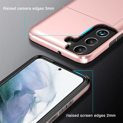 For Samsung Galaxy S25 5G Shockproof Armor Phone Case with Card Slot(White) by buy2fix