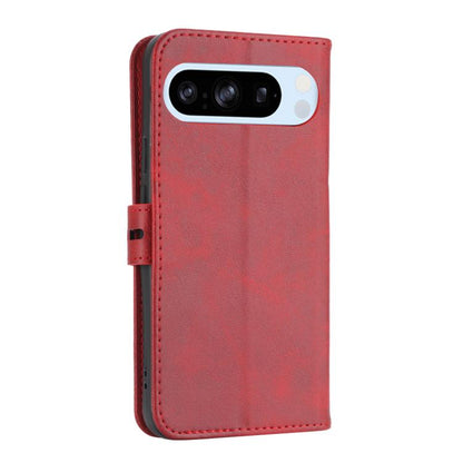For Google Pixel 10 / 10 Pro Embossed Happy Cat Pattern Flip Leather Phone Case(Red) - Google Cases by buy2fix | Online Shopping UK | buy2fix