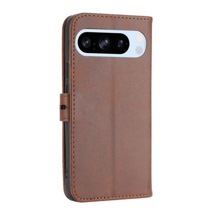 For Google Pixel 10 / 10 Pro Embossed Happy Cat Pattern Flip Leather Phone Case(Brown) - Google Cases by buy2fix | Online Shopping UK | buy2fix