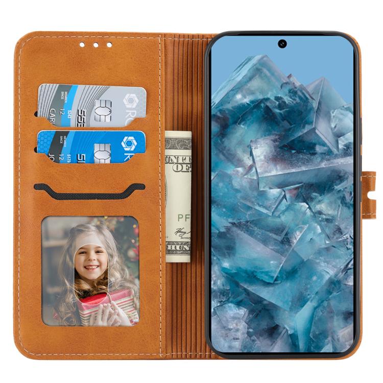 For Google Pixel 10 Pro XL Embossed Happy Cat Pattern Flip Leather Phone Case(Yellow) - Google Cases by buy2fix | Online Shopping UK | buy2fix