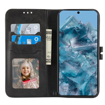 For Google Pixel 10 Pro XL Embossed Happy Cat Pattern Flip Leather Phone Case(Black) - Google Cases by buy2fix | Online Shopping UK | buy2fix