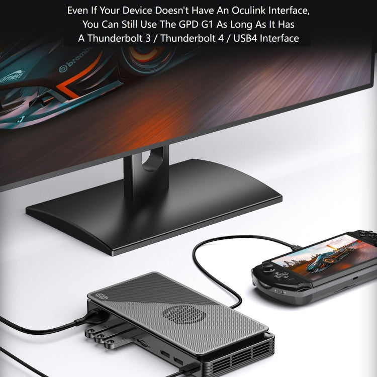 GPD G1 AMD Radeon RX 7600M XT Graphics Card Expansion Dock, Memory:8GB(Dark Grey) - USB 3.0 HUB by GPD | Online Shopping UK | buy2fix