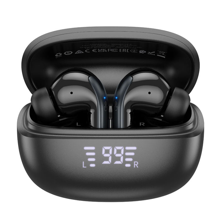 hoco EQ5 True Wireless ANC+ENC Dual Noise Reduction Bluetooth Earphone(Black) - Bluetooth Earphone by hoco | Online Shopping UK | buy2fix