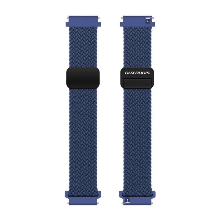 DUX DUCIS Mixture Pro Series Magnetic Buckle Nylon Braid Watch Band, Size:20mm(Storm Blue) - 20mm Bands by DUX DUCIS | Online Shopping UK | buy2fix