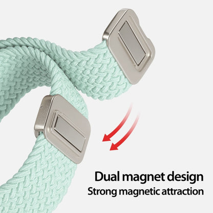 For Apple Watch Ultra 2 49mm DUX DUCIS Mixture Pro Series Magnetic Buckle Nylon Braid Watch Band(Light Mint) - Watch Bands by DUX DUCIS | Online Shopping UK | buy2fix