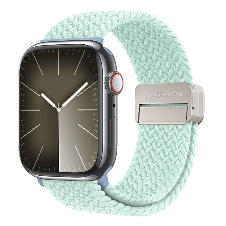 For Apple Watch Ultra 2 49mm DUX DUCIS Mixture Pro Series Magnetic Buckle Nylon Braid Watch Band(Light Mint) - Watch Bands by DUX DUCIS | Online Shopping UK | buy2fix