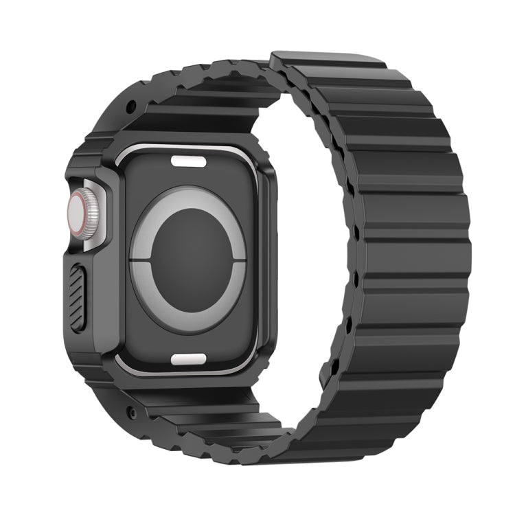 For Apple Watch SE 2022 40mm DUX DUCIS OA Series Integrated Magnetic Watch Band(Black) - Watch Bands by DUX DUCIS | Online Shopping UK | buy2fix