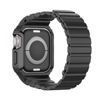 For Apple Watch Series 6 40mm DUX DUCIS OA Series Integrated Magnetic Watch Band(Black) - Watch Bands by DUX DUCIS | Online Shopping UK | buy2fix