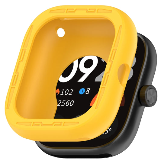 For Redmi Watch 4 Silicone Smart Watch Protective Case(Yellow) - Watch Cases by buy2fix | Online Shopping UK | buy2fix
