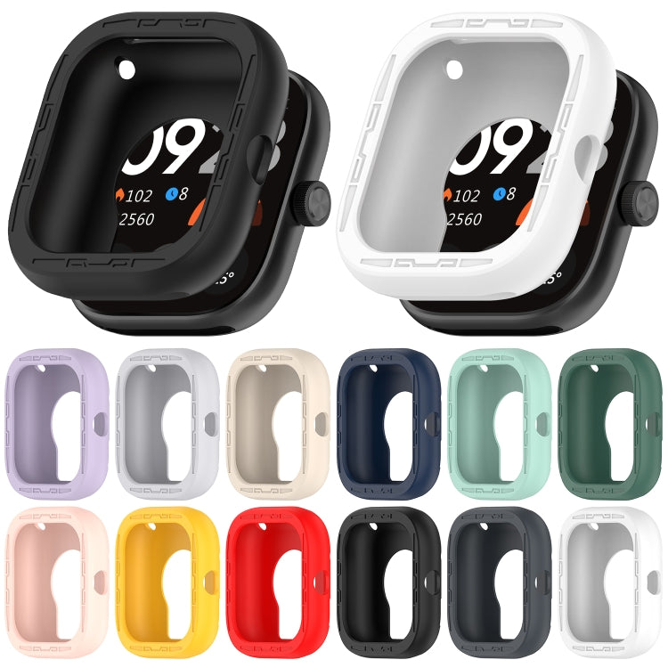 For Redmi Watch 4 Silicone Smart Watch Protective Case(Grey) - Watch Cases by buy2fix | Online Shopping UK | buy2fix