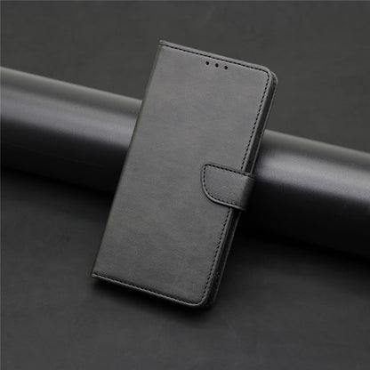 For Motorola Moto G Play 4G 2024 Calf Texture Buckle Flip Leather Phone Case(Black) - Motorola Cases by buy2fix | Online Shopping UK | buy2fix
