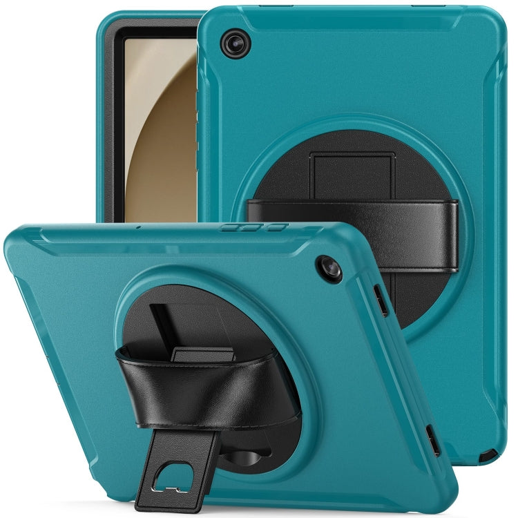 For Samsung Galaxy Tab A9+ / X210 Spider Wheel Silicone Hybrid PC Tablet Case(Blue) - Galaxy Tab A9+ by buy2fix | Online Shopping UK | buy2fix