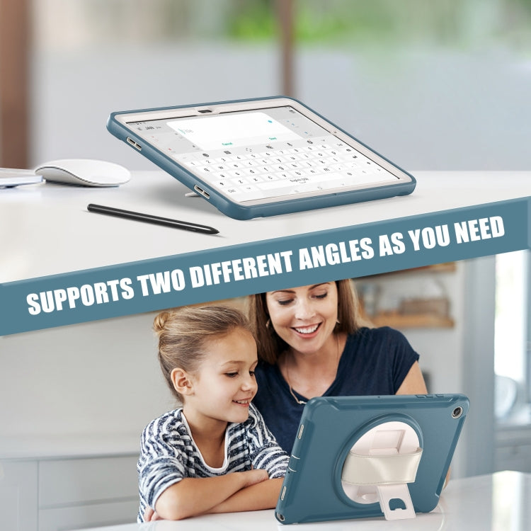 For Samsung Galaxy Tab A9+ / X210 Spider Wheel Silicone Hybrid PC Tablet Case(Cornflower Blue) - Galaxy Tab A9+ by buy2fix | Online Shopping UK | buy2fix