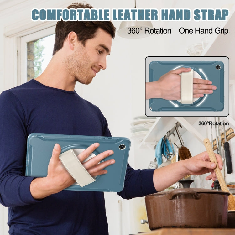 For Samsung Galaxy Tab A9+ / X210 Spider Wheel Silicone Hybrid PC Tablet Case(Cornflower Blue) - Galaxy Tab A9+ by buy2fix | Online Shopping UK | buy2fix