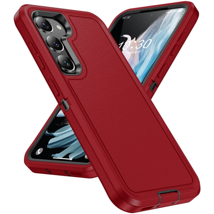 For Samsung Galaxy S24+ 5G / S25+ 5G Life Waterproof Rugged Phone Case(Red + Black) by buy2fix