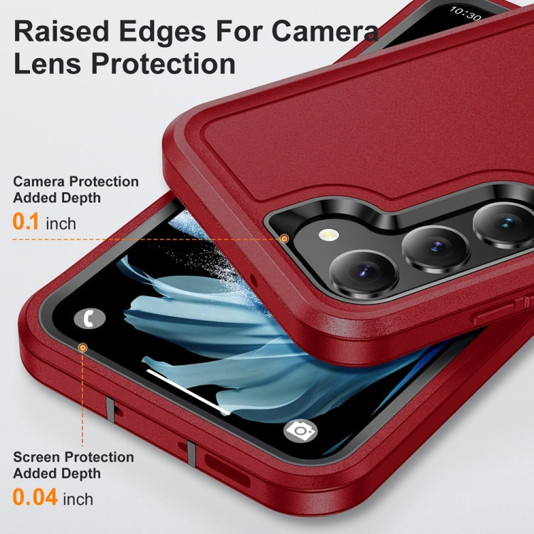 For Samsung Galaxy S24+ 5G / S25+ 5G Life Waterproof Rugged Phone Case(Red + Black) by buy2fix